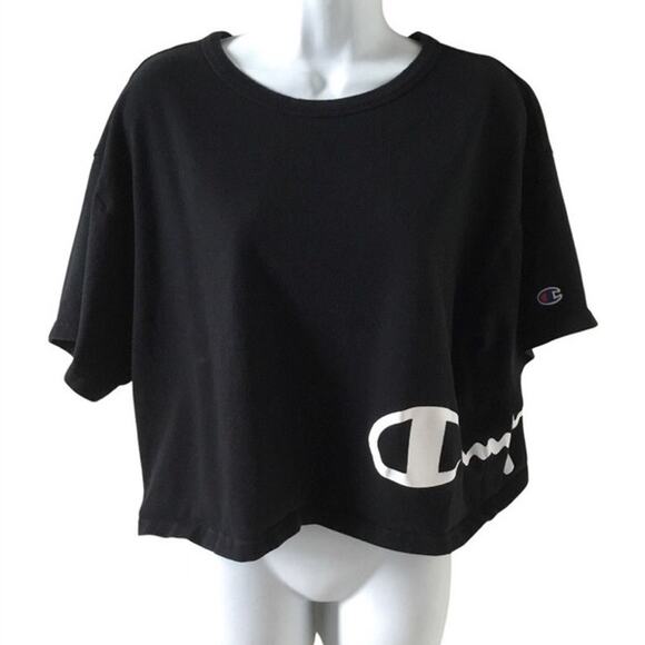 Champion Heritage Cropped Women's Tee Wrap Around Logo size XL - Picture 3 of 6